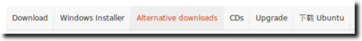 Alternative Downloads Tab