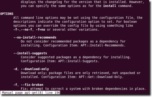 apt-get Manual