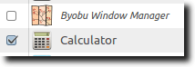 Byobu Hidden Calculator Visible