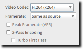 Codec and Framerate
