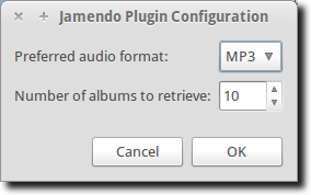 Configure Jamendo Plugin