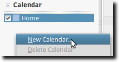 Create New Calendar