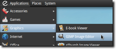 GIMP Menu Entry
