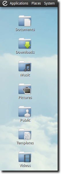 Home Folder Used As Desktop