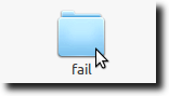 Open Fail Folder