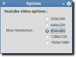 Gmediafinder Options