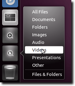 Files and Folders Lens Quicklist