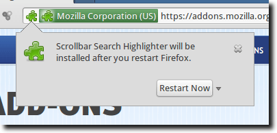 Restart Firefox