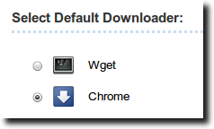 Select Default Downloader