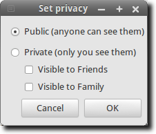 Set Privacy Settings