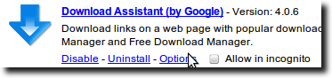View Download Assistant Options