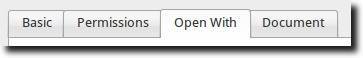 Click Open With Tab