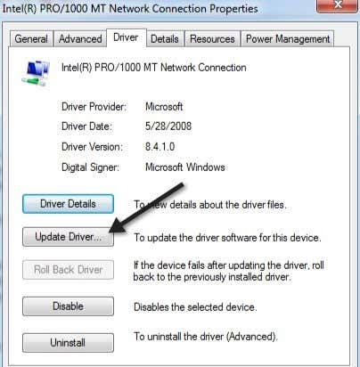 usb 10/100 network adaptor driver