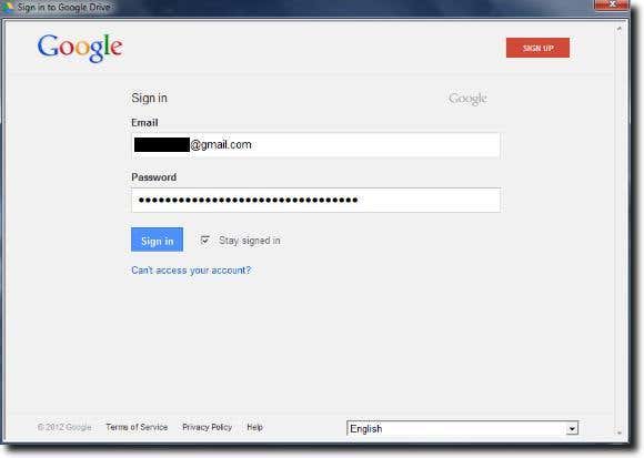 Sign In To Google Drive