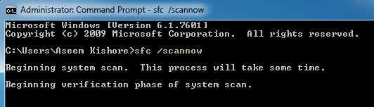 sfc scannow
