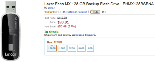 Lexar 128GB USB Drive