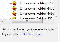 Pandora Recovery Surface Scan