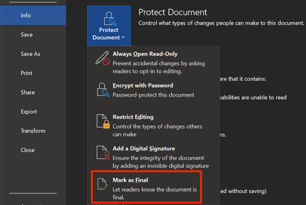 How To Restrict Editing On Word Documents