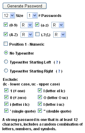 online password generator