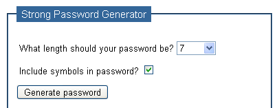 strong password generator