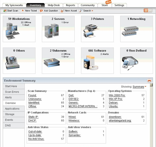 spiceworks inventory