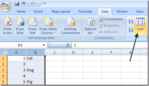 delete blank columns in excel for mac