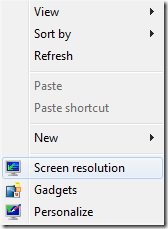 change screen resolution