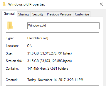como remover arquivos antigos do Windows no Windows 7
