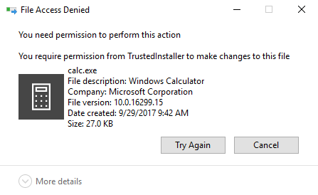give program permanent permission windows 10