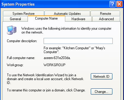 galandféreg a Windows XP n