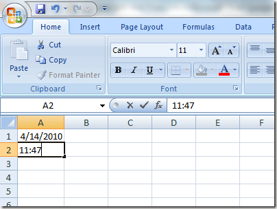 how to insert current date in excel sheet