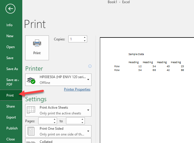 Center Your Worksheet Data in Excel for Printing