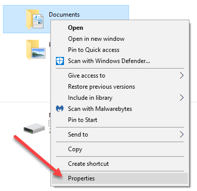 Change the Location of User Folders in Windows - 12