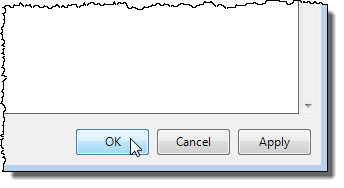 Closing the setting dialog box