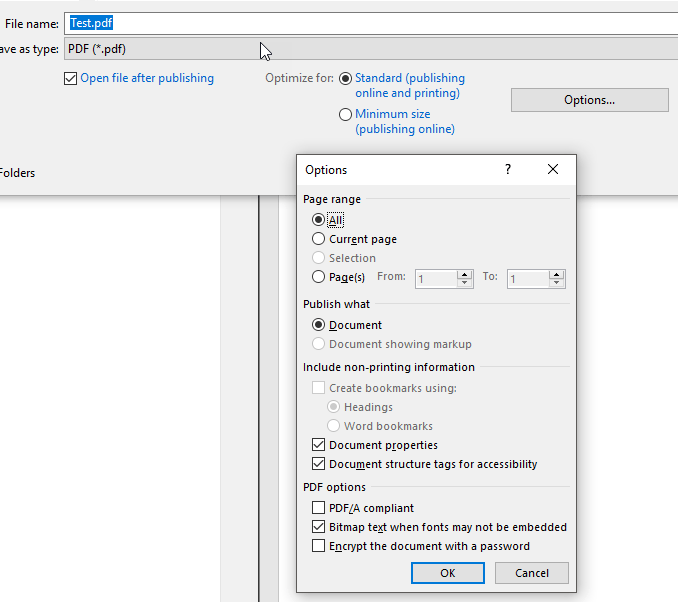 pdf insert into word 2010 only show bottom