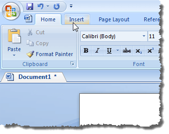 insert dividing line in-text in word for mac 2011