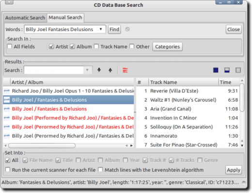 CD DataBase Search