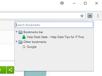 Add Bookmarks Toolbar Button to Google Chrome - 2