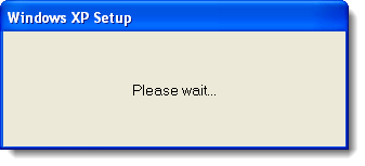 Please wait dialog box in Windows XP