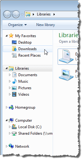 Show the Classic Navigation Tree in Windows 7 Explorer - 52