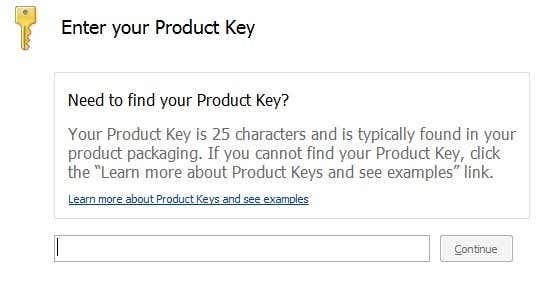 product key