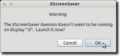 Turn on XScreensaver Daemon