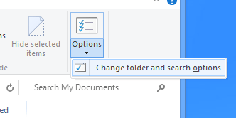 change folder options