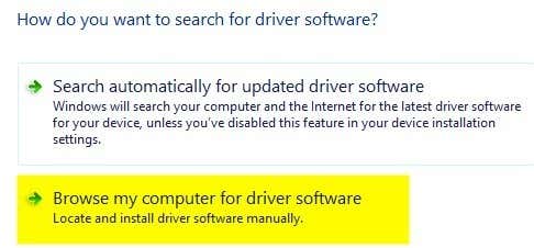 browse computer driver