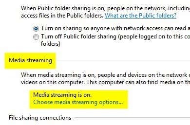 media streaming options