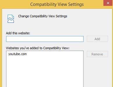 compatibility view settings