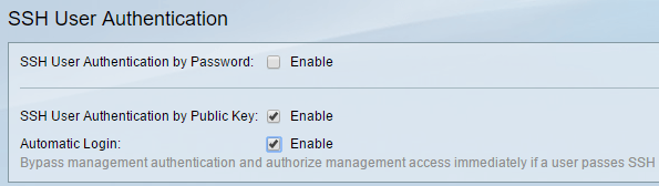 Enable Public Key Authentication for SSH on Cisco SG300 Switches - 48