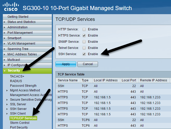 How to Enable SSH Access for Cisco SG300 Switches - 31