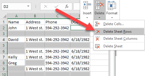 How to Delete Blank Lines in Excel - 26