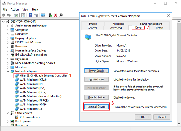 Killer e2200 gigabit ethernet controller driver windows 10 download contact template free download